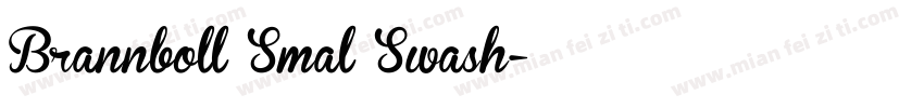 Brannboll Smal Swash字体转换